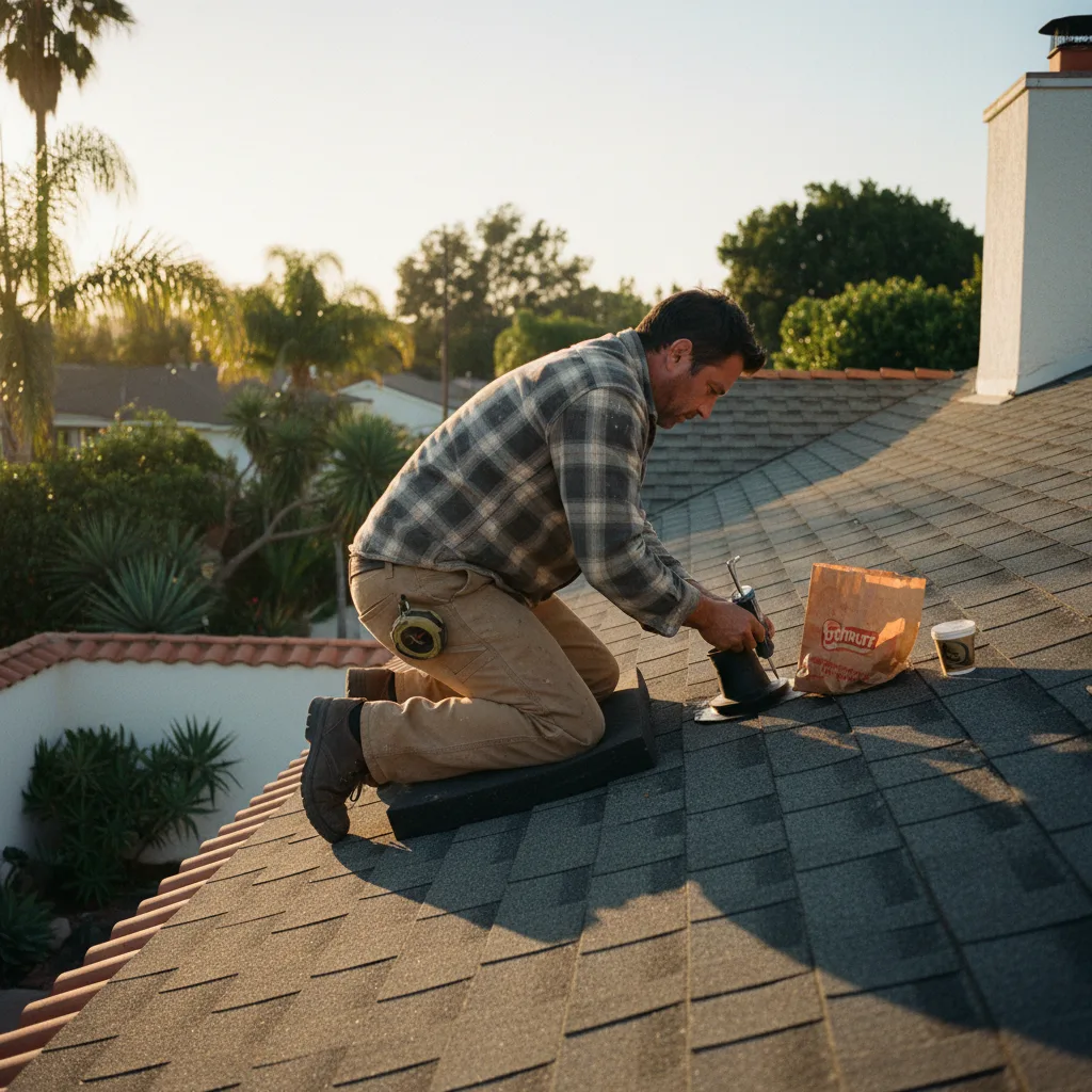 Roofing project in San Diego