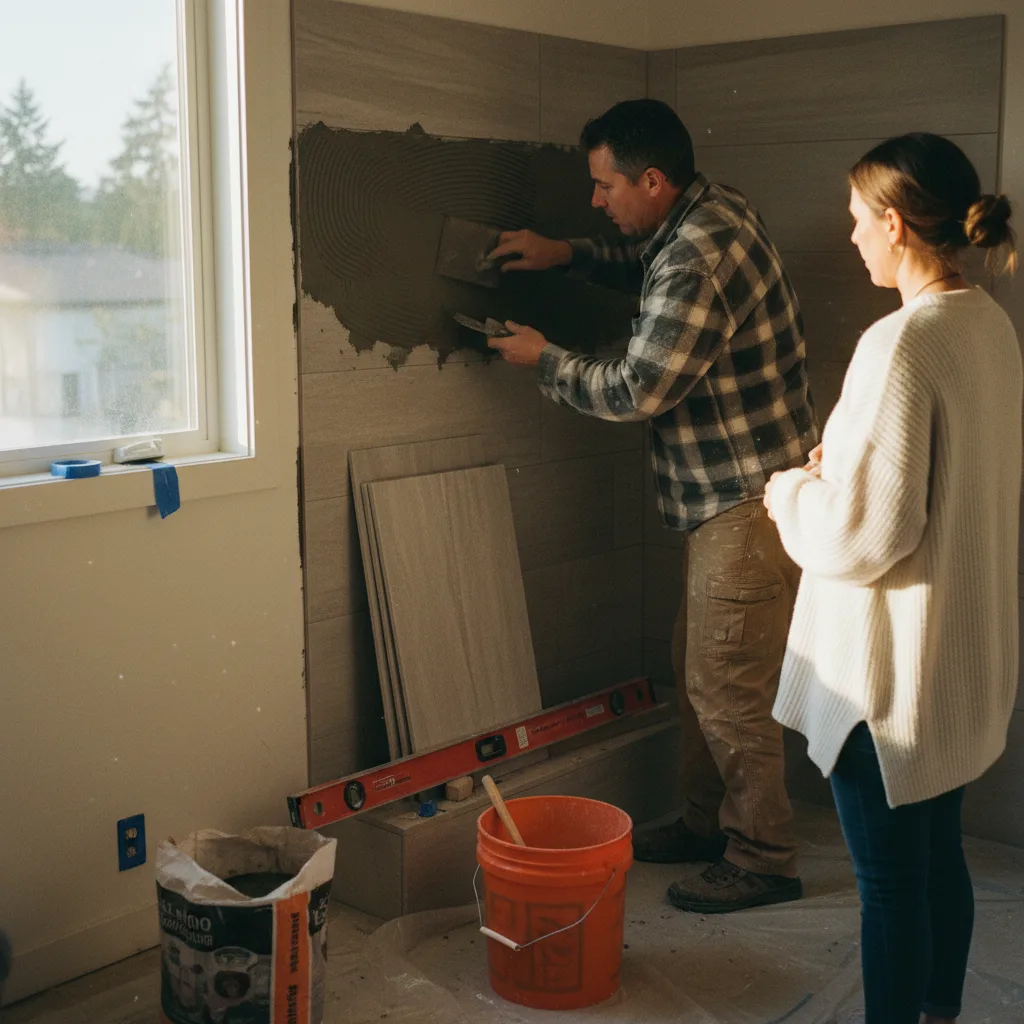 Bathroom project in Bellevue
