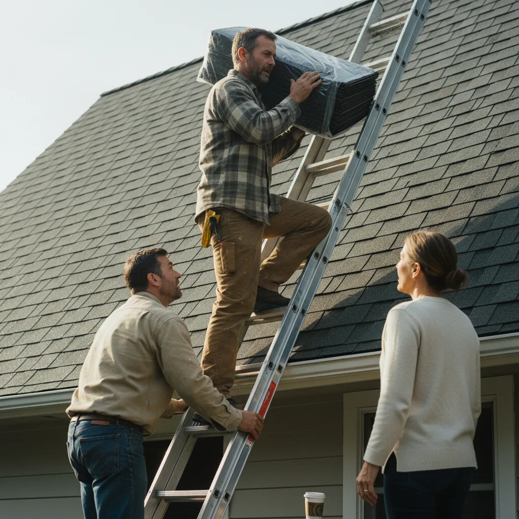 Roofing project in Bellevue