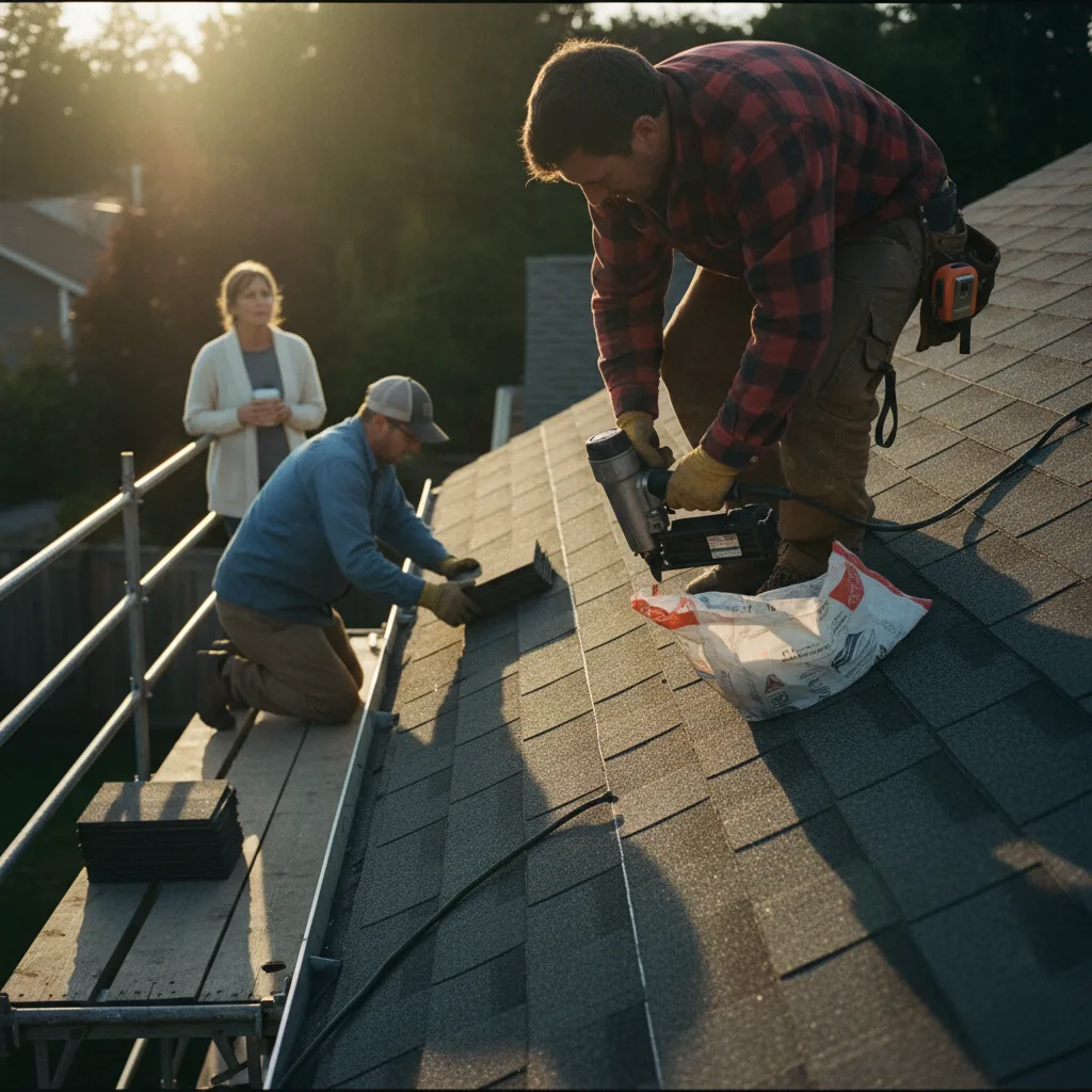 Roofing project in Seattle